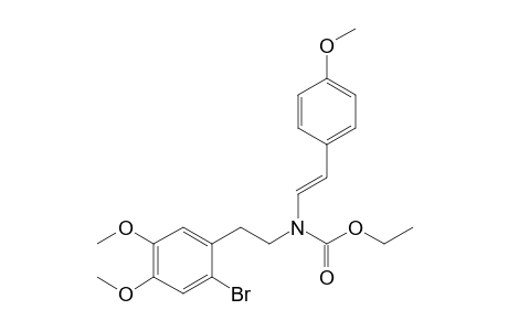 [E]-N-Carboethoxy-N-[4'-methoxystyryl]-2-[2'-bromo-4',5'-dimethoxyphenyl]ethylamine