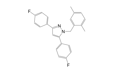 1-(2,5-dimethylbenzyl)-3,5-bis(4-fluorophenyl)-1H-pyrazole