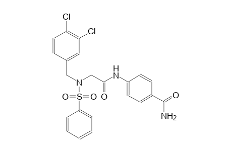 4-({[(3,4-dichlorobenzyl)(phenylsulfonyl)amino]acetyl}amino)benzamide