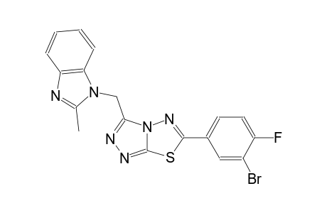 1H-benzimidazole, 1-[[6-(3-bromo-4-fluorophenyl)[1,2,4]triazolo[3,4-b][1,3,4]thiadiazol-3-yl]methyl]-2-methyl-
