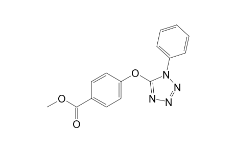 p-[(1-phenyl-1H-tetrazol-5-yl)oxy]benzoic acid, methyl ester