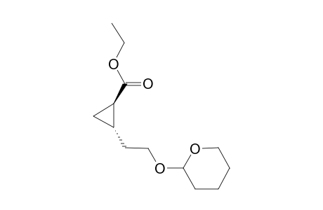 (+-)-Ethyl (1RS,2SR)-trans-2-[2-(tetrahydro-2H-pyranyloxy)ethyl]-1-cyclopropanecarboxylate