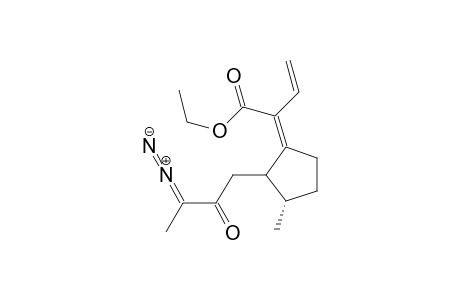 3-Diazo-1-[5.alpha.-methyl-2-(vinyl(carboethoxy)methylene)cyclopent-1-yl]butan-2-one