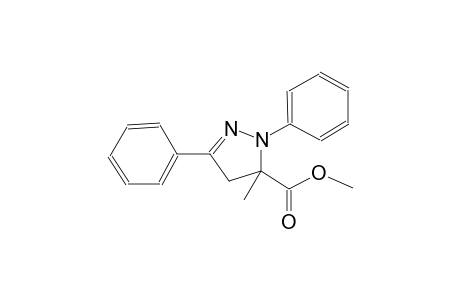 1H-pyrazole-5-carboxylic acid, 4,5-dihydro-5-methyl-1,3-diphenyl-, methyl ester