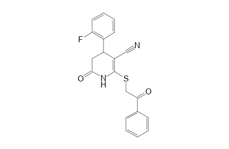 4-(2-fluorophenyl)-2-keto-6-(phenacylthio)-3,4-dihydro-1H-pyridine-5-carbonitrile