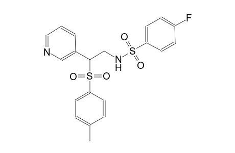 benzenesulfonamide, 4-fluoro-N-[2-[(4-methylphenyl)sulfonyl]-2-(3-pyridinyl)ethyl]-