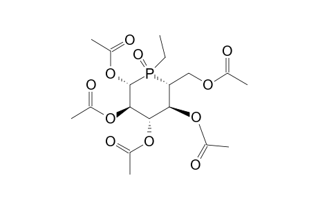 1,2,3,4,6-penta-O-acetyl-5-deoxy-5-[(R)-ethylphosphinyl]-.alpha.-L-idopyranose