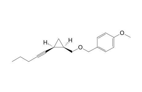 1-Methoxy-4-((1R*,2S*)-2-pent-1-ynylcyclopropylmethoxymethyl)benzene