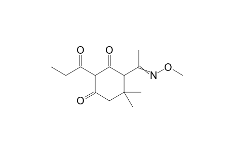 1,3-Cyclohexanedione, 4-[1-(methoxyimino)ethyl]-5,5-dimethyl-2-(1-oxopropyl)-