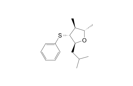 (+-)-(2s*,3r*,4s*,5s*)-tetrahydro-2-isobutyl-4,5-dimethyl-3-(phenylthio)furan