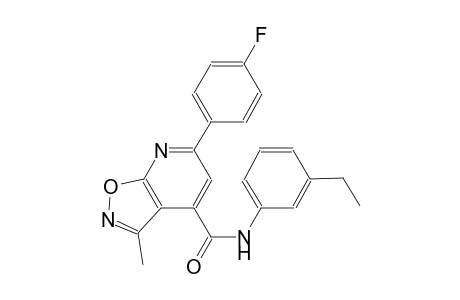 isoxazolo[5,4-b]pyridine-4-carboxamide, N-(3-ethylphenyl)-6-(4-fluorophenyl)-3-methyl-