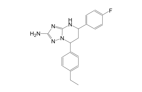 7-(4-ethylphenyl)-5-(4-fluorophenyl)-4,5,6,7-tetrahydro[1,2,4]triazolo[1,5-a]pyrimidin-2-amine