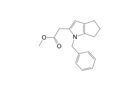 2-(1-benzyl-5,6-dihydro-4H-cyclopenta[b]pyrrol-2-yl)acetic acid methyl ester