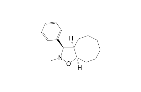 (3R,3aR,9aR)-2-Methyl-3-phenyl-decahydro-cycloocta[d]isoxazole