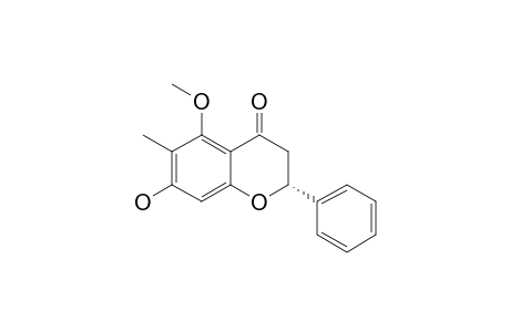 7-HYDROXY-5-METHOXY-6-C-METHYL-FLAVANONE