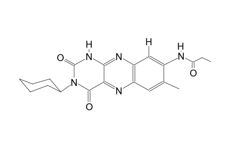 N-(3-cyclohexyl-7-methyl-2,4-dioxo-1,2,3,4-tetrahydrobenzo[g]pteridin-8-yl)propanamide