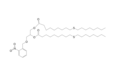 (+-)-O(1),O(2)-Bis(10-thiastearyl)-O(3)-(2-nitrobenzyl)glycerol