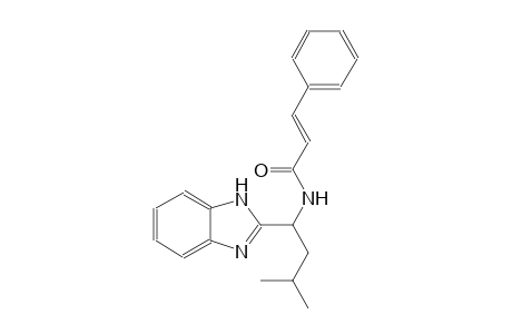 (2E)-N-[1-(1H-benzimidazol-2-yl)-3-methylbutyl]-3-phenyl-2-propenamide