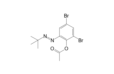2,4-Dibromo-6-[(tert-butyl)azo]phenyl acetate