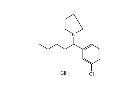 1-(alpha-BUTYL-m-CHLOROBENZYL)PYRROLIDINE, HYDROCHLORIDE