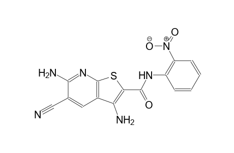 3,6-diamino-5-cyano-N-(2-nitrophenyl)thieno[2,3-b]pyridine-2-carboxamide