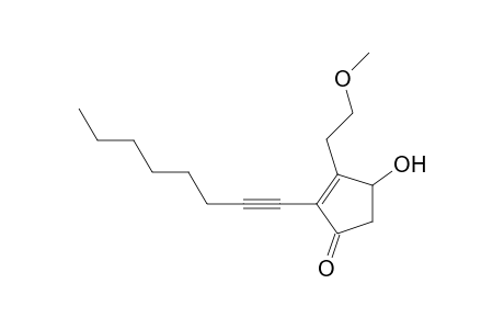 2-Cyclopenten-1-one, 4-hydroxy-3-(2-methoxyethyl)-2-(1-octynyl)-