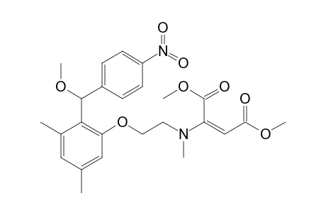 Dimethyl 2-[(2-{2-[Methoxy(4-nitrophenyl)methyl]-3,5-dimethylphenoxy}ethyl)(methyl)amino]-but-2-enedioate