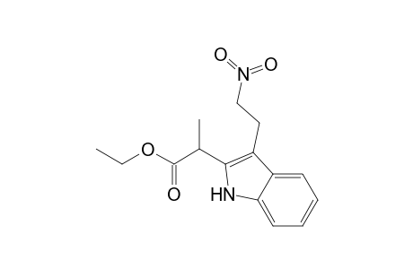 Ethyl 2-[3-(2-nitroethyl)indol-1H-2-yl]propanoate