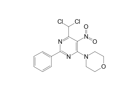 4-(Dichloromethyl)-5-nitro-2-phenyl-6-(morpholin-4-yl)pyrimidine