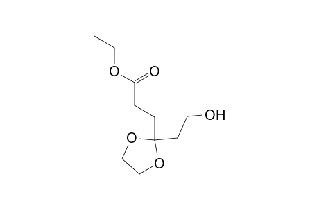 1,3-Dioxolane-2-propanoic acid, 2-(2-hydroxyethyl)-, ethyl ester