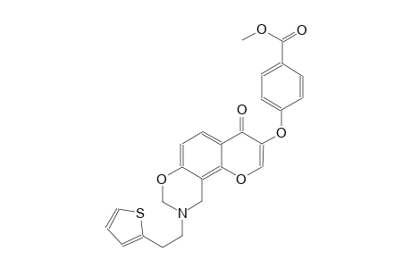 benzoic acid, 4-[[9,10-dihydro-4-oxo-9-[2-(2-thienyl)ethyl]-4H,8H-pyrano[2,3-f][1,3]benzoxazin-3-yl]oxy]-, methyl ester