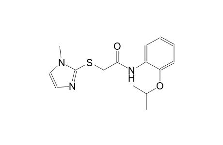 N-(2-isopropoxyphenyl)-2-[(1-methyl-1H-imidazol-2-yl)sulfanyl]acetamide