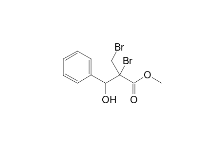 2-Bromo-2-bromomethyl-3-hydroxy-3-phenyl-propionic acid methyl ester