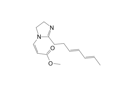 (Z)-3-[2-[(3E,5E)-hepta-3,5-dienyl]-2-imidazolin-1-yl]acrylic acid methyl ester