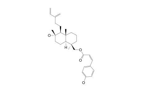8alpha-Hydroxylabda-13(16),14-dien-19-yl (Z)-4-hydroxy-cinnamate