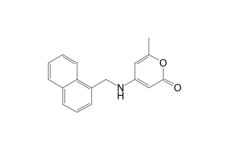 6-Methyl-4-((naphthalen-1-ylmethyl)amino)-2H-pyran-2-one