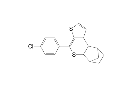 6,9-Methano-7H-thieno[2,3-c][1]benzothiopyran, 4-(4-chlorophenyl)-5a,6,8,9,9a,9b-hexahydro-