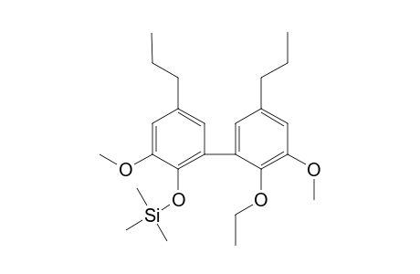 2-Hydroxy-2'-ethoxy-3,3'-dimethoxy-5,5'-bis(propylbiphenyl) - Trimethylsilyl derivative