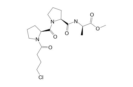 Methyl (2S)-N-[(2S)-N-[(2S)-N-(4-chlorobutyryl)prolyl]prolyl}alaninate