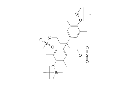 3,3-bis{4'-[(t-Butyl)dimethylsilyloxy]-3',5'-dimethylphenyl]-pentane-1,5-diyl bis(methanesulfonate)