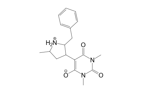 5-(2'-Benzyl-5'-methylpyrrolidin-1'-ium-3'-yl)-1,3-dihydro-1,3-dimethyl-2,6-dioxopyrimidin-4-olate