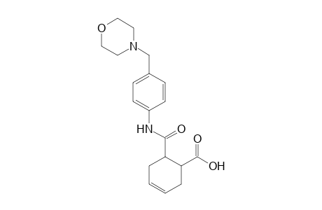6-{[4-(morpholin-4-ylmethyl)phenyl]carbamoyl}cyclohex-3-ene-1-carboxylic acid