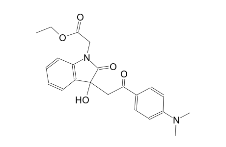 1H-indole-1-acetic acid, 3-[2-[4-(dimethylamino)phenyl]-2-oxoethyl]-2,3-dihydro-3-hydroxy-2-oxo-, ethyl ester