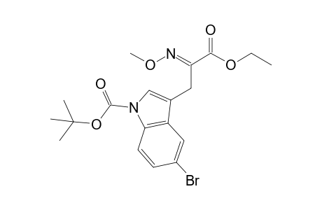 5-Bromo-3-[(2E)-3-ethoxy-2-methoxyimino-3-oxopropyl]-1-indolecarboxylic acid tert-butyl ester