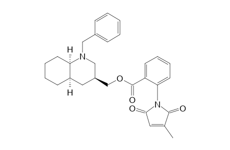 [(3S*,4aR*,8aR*)-1-Benzyldecahydroquinolin-3-yl]methyl 2-(3-Methyl-2,5-dioxo-2,5-dihydro-1H-pyrrol-1-yl)benzoate