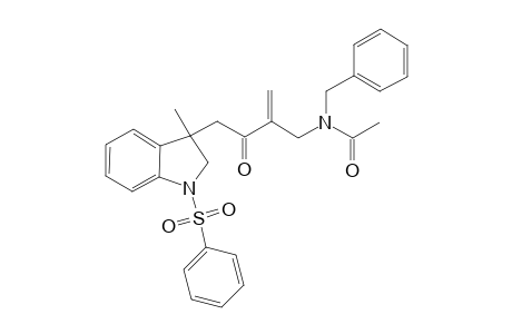 N-1-Benzyl-N-1-{2-[2-(3-methyl-1-phenylsulfonyl-2,3-dihydro-1H-3-indolyl)acetyl]allyl}acetamide