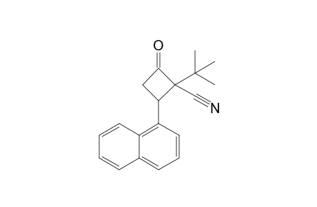(cis)-2-(t-Butyl)-2-cyano-3-(1'-naphthyl)cyclobutanone