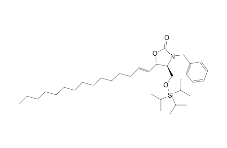 (-)-(E,4R,5S)-3-Benzyl-4-(triisopropylsiloxymethyl)-5-(1-pentadecenyl)oxazolidin-2-one