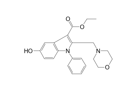 Ethyl 5-hydroxy-2-(4-morpholinylmethyl)-1-phenyl-1H-indole-3-carboxylate