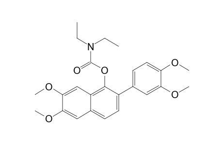N,N-Diethylamino-2-(3',4'-dimethoxyphenyl)-6,7-dimethoxy-1-naphthoxymethanone